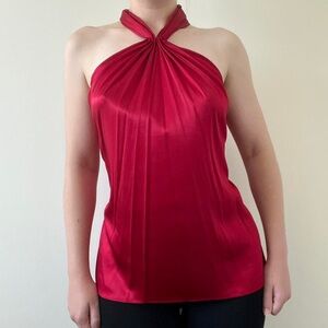 Red Halter Neck Top
